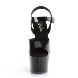 Pleaser ADORE-708N Black Jelly Like High Heeled Sandals