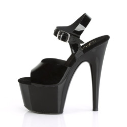 Pleaser ADORE-708N Black Jelly Like High Heeled Sandals