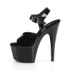 Pleaser ADORE-708N Black Jelly Like High Heeled Sandals