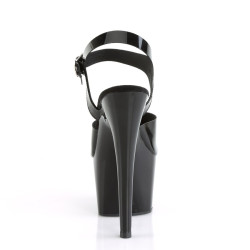 Pleaser ADORE-708N Black Jelly Like High Heeled Sandals