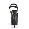Pleaser ADORE-708N Black Jelly Like High Heeled Sandals