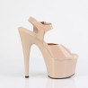 Pleaser ADORE-708N Cream Jelly Like High Heeled Sandals
