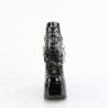 Demonia CAMEL-65 Black Patent Chunky Platform Boots