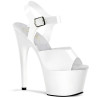 Pleaser ADORE-708N White Jelly Like High Heeled Sandals