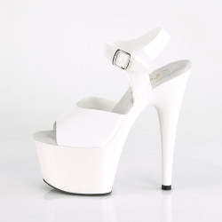Pleaser ADORE-708N White Jelly Like High Heeled Sandals