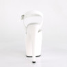 Pleaser ADORE-708N White Jelly Like High Heeled Sandals