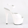 Pleaser ADORE-708N White Jelly Like High Heeled Sandals