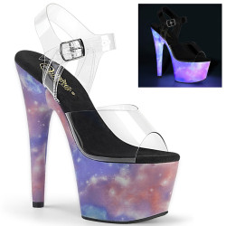 Pleaser ADORE-708REFL Neon Platform High Heels Sandals