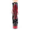 Pleaser ADORE-1020BR-H Black Patent Black-Red Boots