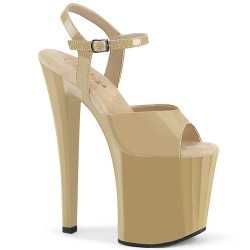 Pleaser ENCHANT-709 Cream Patent Sale Women