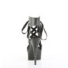 Pleaser CAPTIVA-600-14 Black Ankle Cuff High Heel Shoe