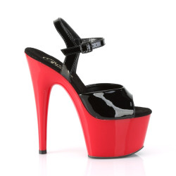 Pleaser ADORE-709 Black Red Platform Women High Heels