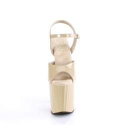Pleaser ENCHANT-709 Cream Patent Sale Women