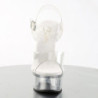 Pleaser CAPTIVA-608 Clear Platform High Heeled Shoes