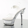 Pleaser CAPTIVA-608 Clear Platform High Heeled Shoes