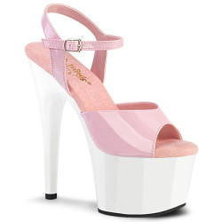 Pleaser ADORE-709 Rose White Platform High Heeled Shoes