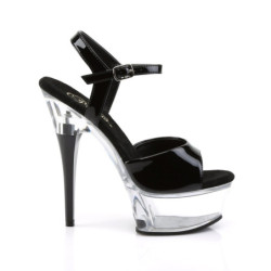 Pleaser CAPTIVA-609 Clear Platform High Heeled Shoes