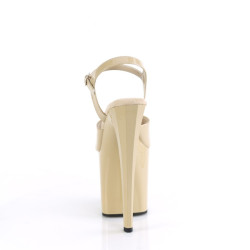 Pleaser ENCHANT-709 Cream Patent Sale Women