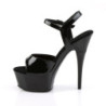 Pleaser CAPTIVA-609 Black Patent High Heeled Shoes Women