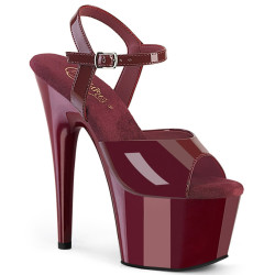 Pleaser ADORE-709 Burgundy Platform High Heels Shoes
