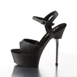 Pleaser CAPTIVA-609 Black Vegan Leather Sale Women