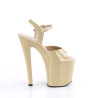 Pleaser ENCHANT-709 Cream Patent Sale Women