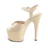 Pleaser ADORE-709 Cream Platform Women High Heels Shoes