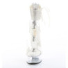 Pleaser CAPTIVA-624RS White Ankle Cuff High Heels Shoes