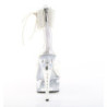 Pleaser CAPTIVA-624RS White Ankle Cuff High Heels Shoes
