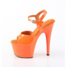 Pleaser ADORE-709 Orange Platform Women High Heels Shoe