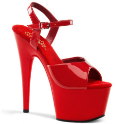 Pleaser ADORE-709 Red Platform Women High Heels Shoes