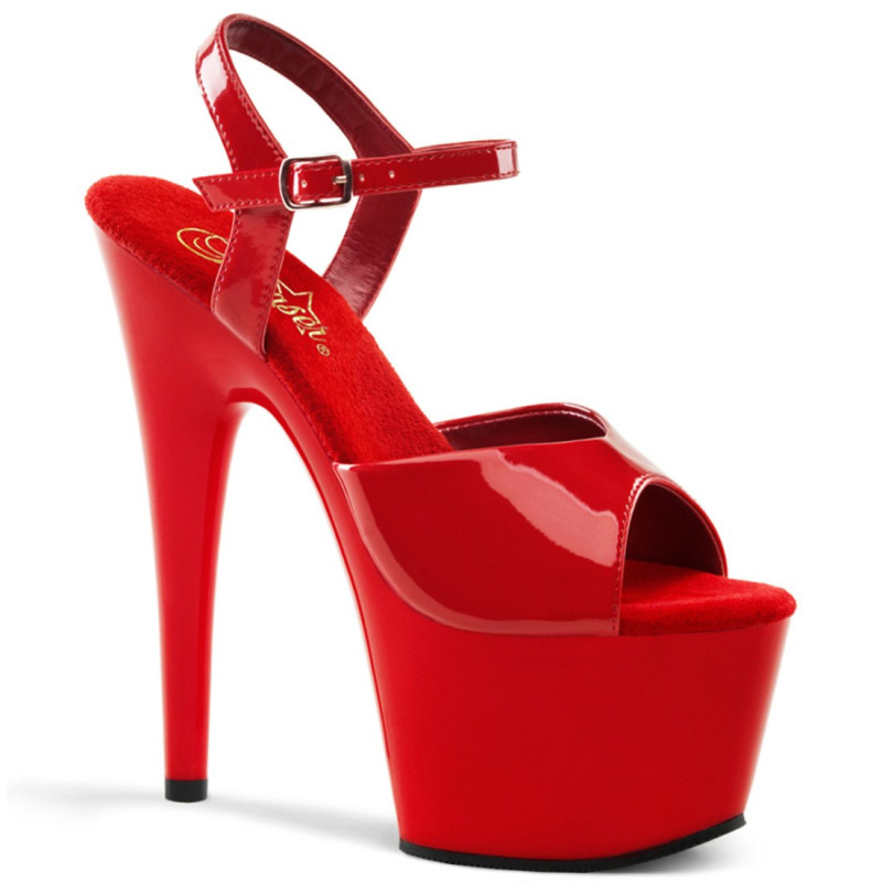 Pleaser ADORE-709 Red Platform Women High Heels Shoes
