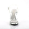 Fabulicious CARESS-408 Transparent Low Heeled Sandals