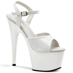 Pleaser ADORE-709 White Platform High Heeled Sandals
