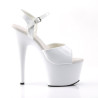 Pleaser ADORE-709 White Platform High Heeled Sandals