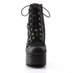 Demonia CHARADE-100 Black Vegan Chunky Platform Boots