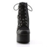 Demonia CHARADE-100 Black Vegan Chunky Platform Boots