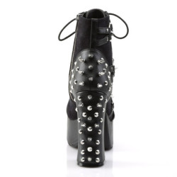 Demonia CHARADE-100 Black Vegan Chunky Platform Boots