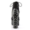 Demonia CHARADE-100 Black Vegan Chunky Platform Boots