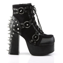 Demonia CHARADE-100 Black Vegan Chunky Platform Boots