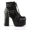Demonia CHARADE-100 Black Vegan Chunky Platform Boots