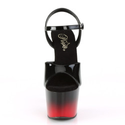 Pleaser ADORE-709BR-H Black-Red Platform High Heels