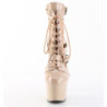 Pleaser ADORE-1013MST Nude Patent Women's Ankle Boots