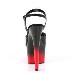 Pleaser ADORE-709BR-H Black-Red Platform High Heels