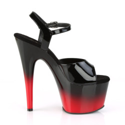 Pleaser ADORE-709BR-H Black-Red Platform High Heels