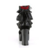 Demonia CHARADE-110 Black Red Chunky Platform Boots
