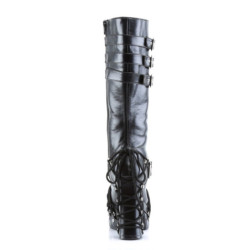 Demonia CHARADE-206 Black Vegan Chunky Platform Boots