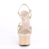 Pleaser ADORE-713 Nude Criss Cross Straps High Heels