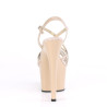 Pleaser ADORE-713 Nude Criss Cross Straps High Heels