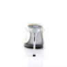 Fabulicious CHIC-01 Clear Steel Heeled Bridal Mules Women